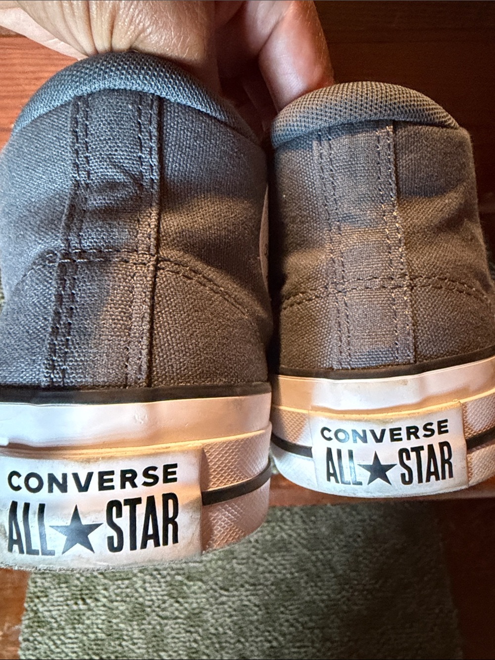 Converse Dark Gray Chuck Taylor Sneakers M8.5/W10.5 - Picture 2 of 5